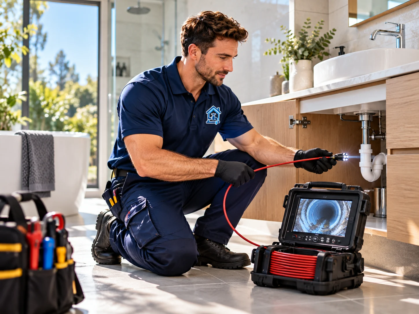 Illustrative plumbing inspection